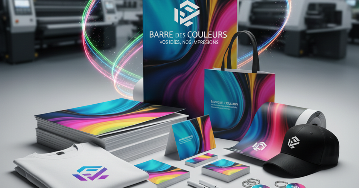 Votre imprimerie de personnalisation en ligne au Maroc – Barre des Couleurs